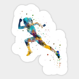 Running woman Sticker